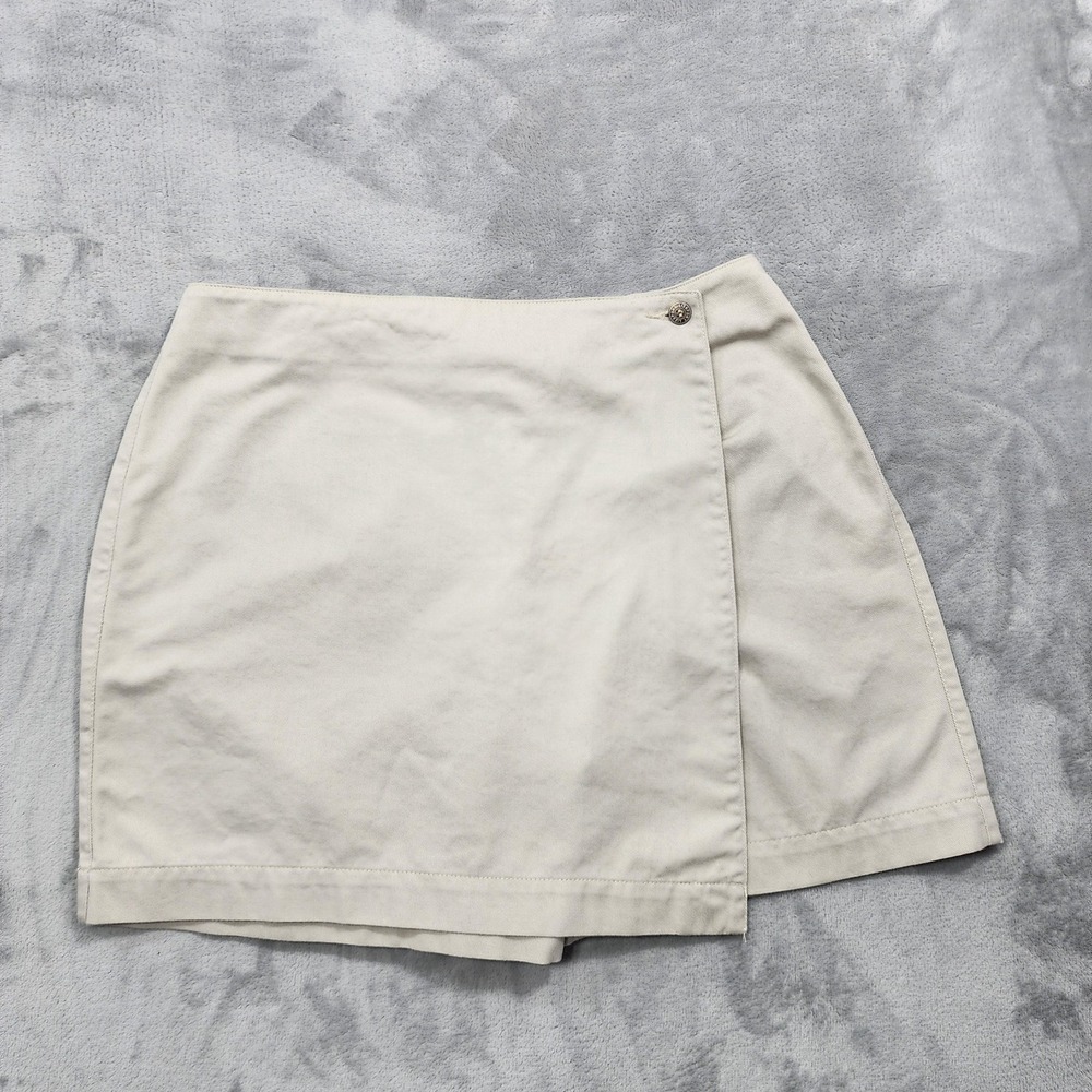 Vintage Liz Claiborne Lizsport Skort Womens 30 Beige Wrap Gront Shorts Preppy